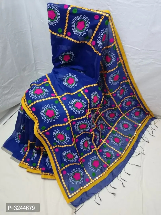 Handloom Cotton Silk Self Pattern Saree with Blouse  uploaded by R M online shop  on 10/18/2023