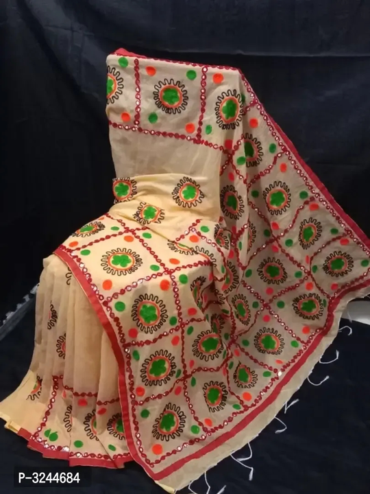 Handloom Cotton Silk Self Pattern Saree with Blouse  uploaded by R M online shop  on 10/18/2023