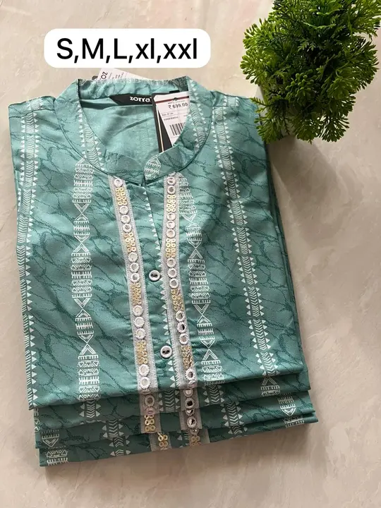 Zorra branded KURTI  uploaded by Jho fashion boutique on 10/18/2023