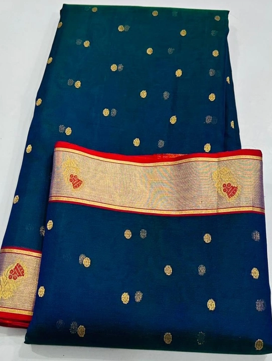 Chanderi handloom saree uploaded by business on 10/18/2023