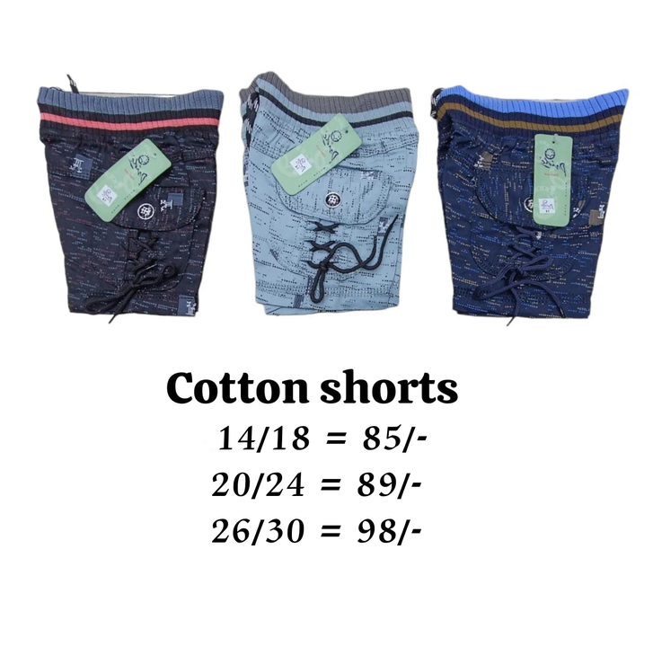 Boys cotton shorts  uploaded by Tanvi enterprises on 10/18/2023