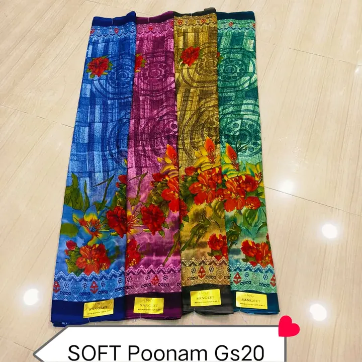 Very Soft Poonam Fabric Saree.... uploaded by Krasiv on 10/18/2023