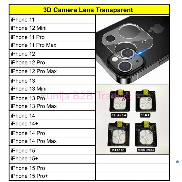 Mobile camera tempered glass  uploaded by RuNija B2B Trading on 10/18/2023