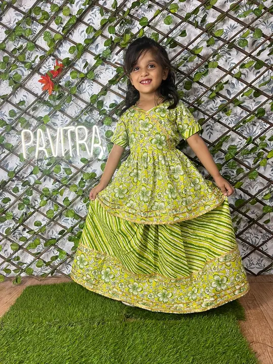 Festive vibes 
NEW Kids Girl
Lengha choli with Dupatta set uploaded by DUDHAT Impax on 10/19/2023