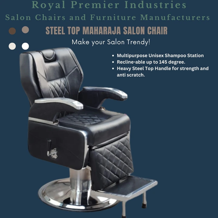 Maharaja Steel To Handle Salon Chair uploaded by business on 10/19/2023