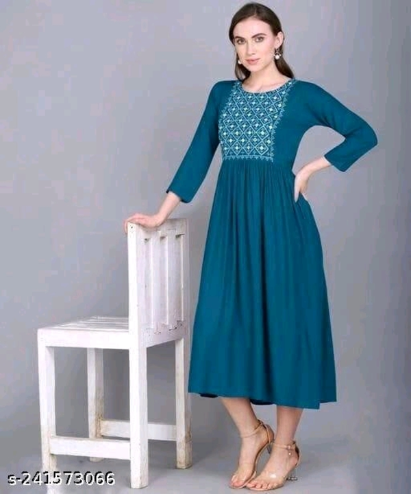 Woman Embroidery kurti gown  uploaded by business on 10/19/2023