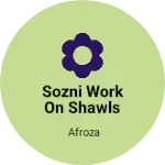 Business logo of Sozni work on shawls