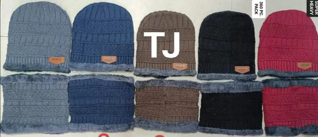 Woolen neck cap set multiple colours  10 pic pack  uploaded by Rathour Sales on 10/19/2023