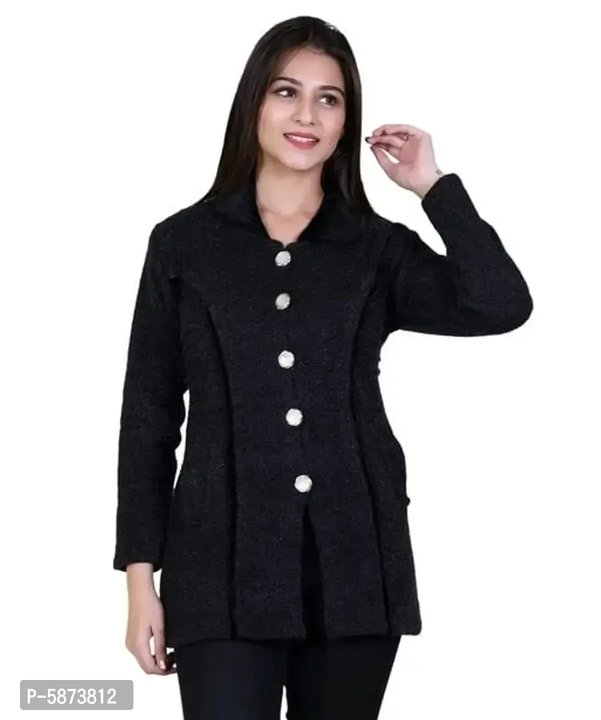 Womens Woolen Button Cardigan uploaded by business on 10/19/2023