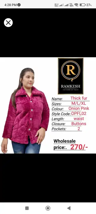 Women jackets and women sweaters uploaded by RAMKESH on 10/20/2023