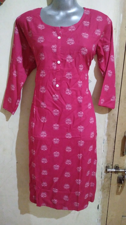 Post image Cotton fabric pink colour kurti 300 rupees