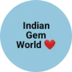 Business logo of Indian gem world ❤️