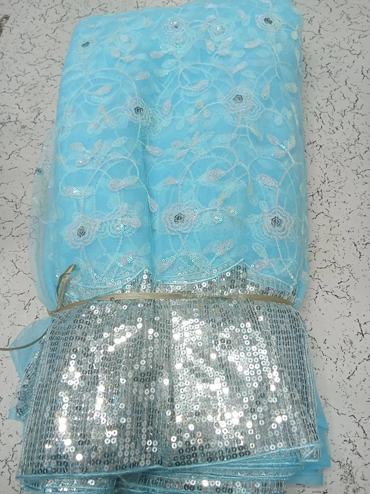 Net fabric lehenga uploaded by Surya textile on 10/20/2023