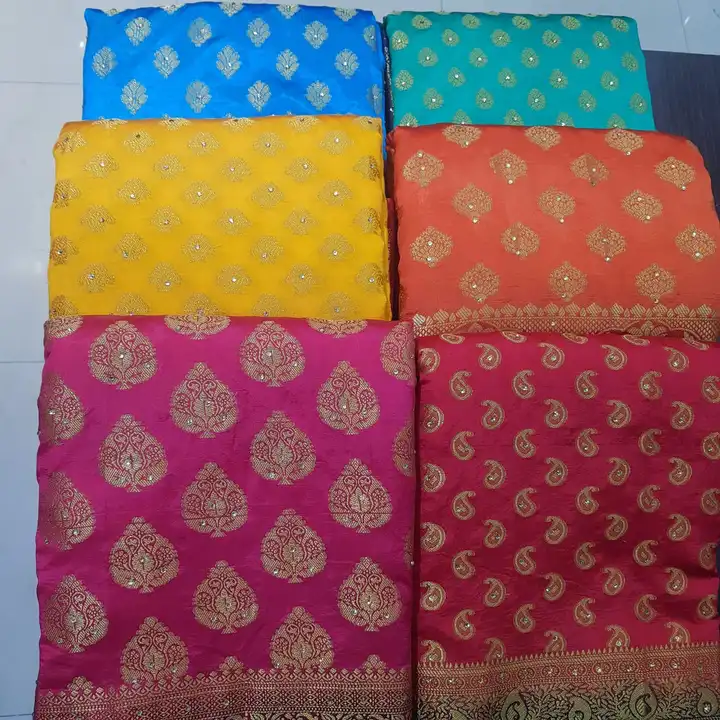 Chanderi silk uploaded by Sri ganesh synthetics on 10/20/2023