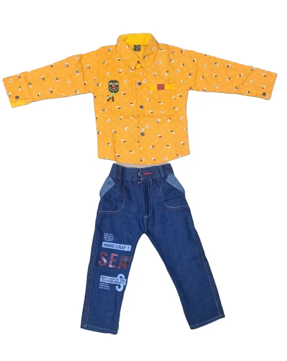 Kids boys shirts and jeans pant set  uploaded by business on 10/20/2023