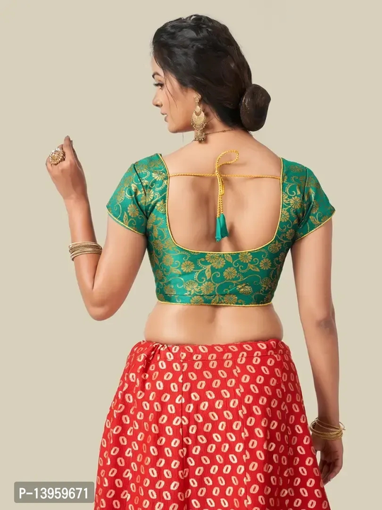 Post image I want 1-10 pieces of Saree at a total order value of 500. I am looking for Stylish Green Brocade Jacquard Stitched Blouses For Women

Size: 
L
XL
2XL

 Color:  Green

 Fabric:. Please send me price if you have this available.