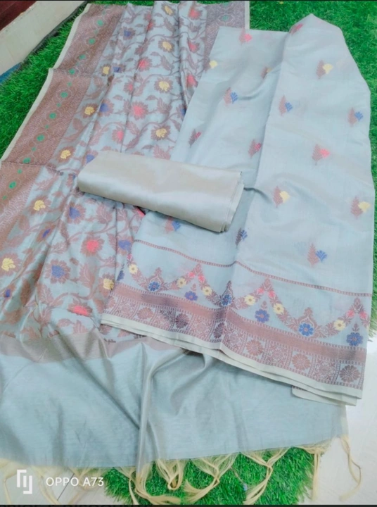 Exclusive Beautiful Banarasi Cotton Silk 3 Pes Suite  uploaded by G.N.S. on 10/20/2023