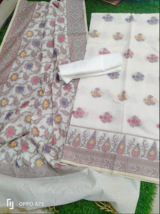 Exclusive Beautiful Banarasi Cotton Silk 3 Pes Suite  uploaded by G.N.S. on 10/20/2023