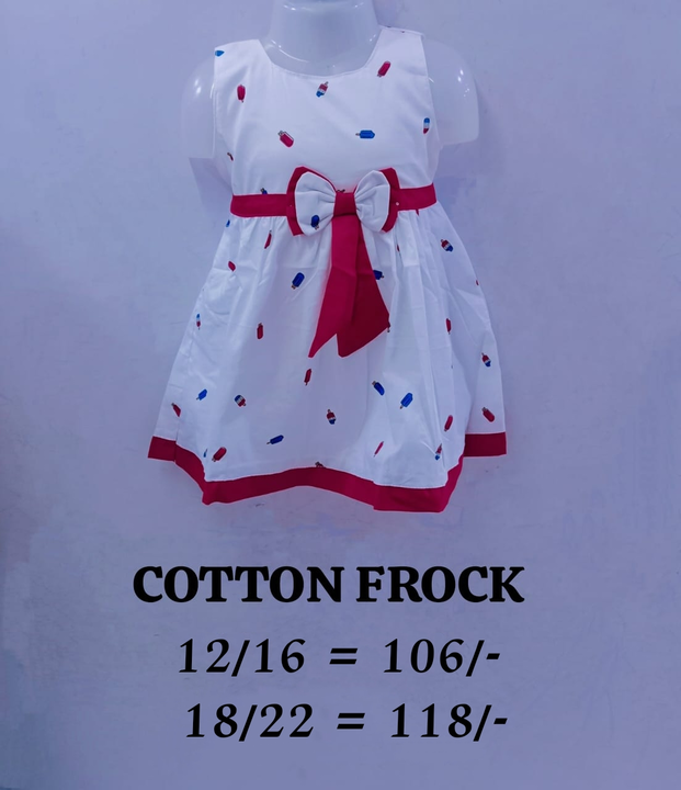 Girls cotton frock  uploaded by Tanvi enterprises on 10/20/2023