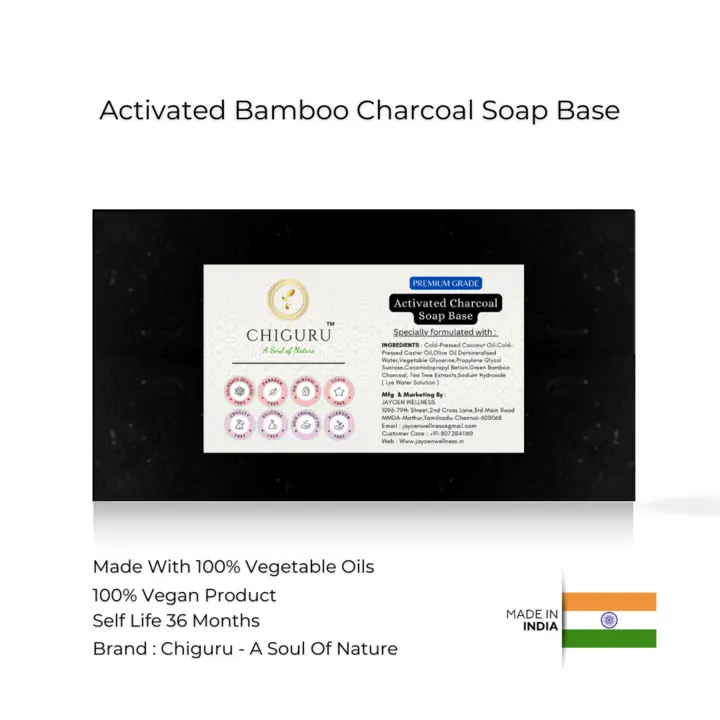 Activated Charcoal Soap Base  uploaded by business on 10/20/2023