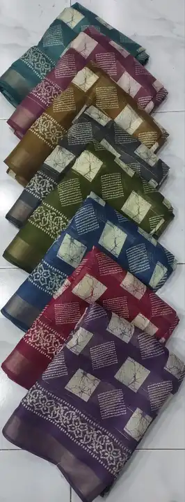 Kankavati fancy fabric printed saree uploaded by NARMADA SILK on 10/21/2023