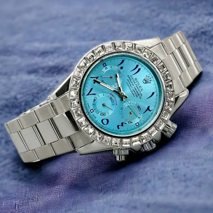 Rolex arbi figure diamond watch  uploaded by Trendy Watch Co. on 10/22/2023