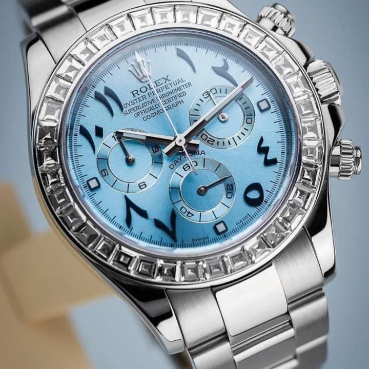 Rolex Diamond Watch With Arbi Figure uploaded by Trendy Watch Co. on 10/22/2023