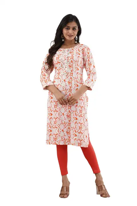 PINK LEAF KURTI  uploaded by SatchitaAnand on 10/22/2023