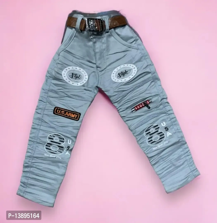 Kids Baby Boy  Boy Cotton Printed Jeans uploaded by business on 10/23/2023