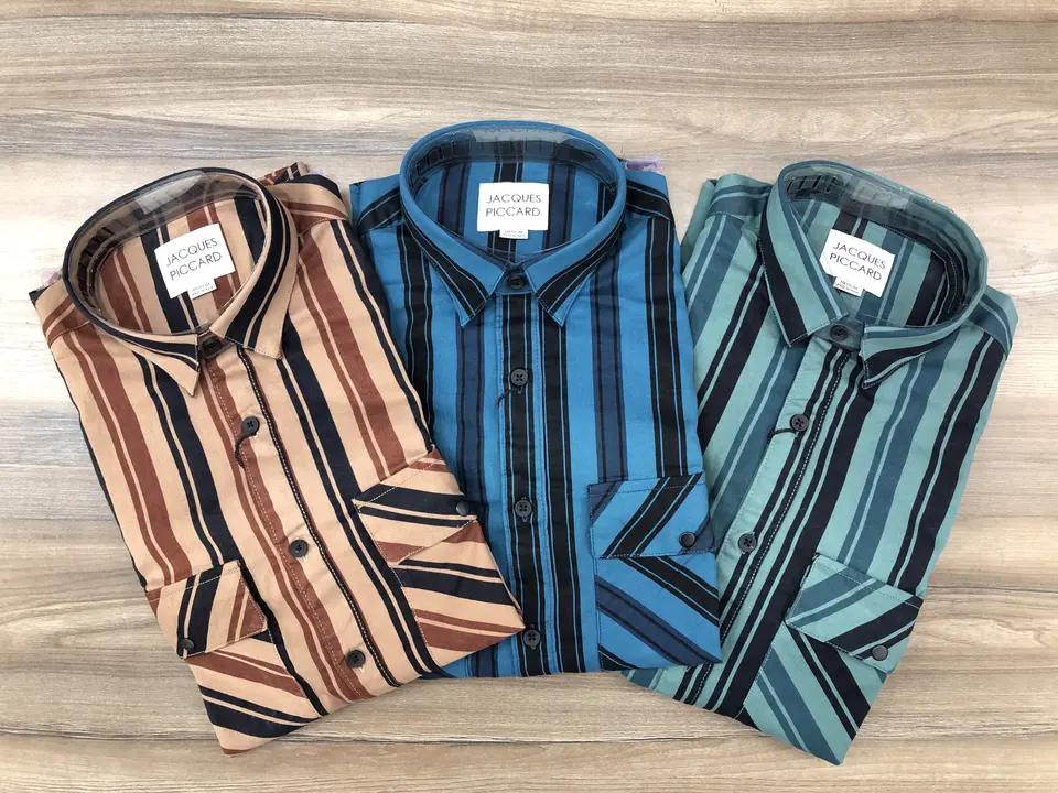 Stripe shirts Double pocket uploaded by N.F EXPORTS on 10/23/2023
