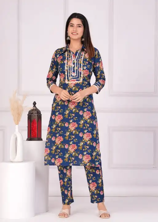 Embroidered kurta pant set  uploaded by Aleexa Outlet on 10/23/2023