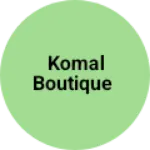 Business logo of Komal boutique