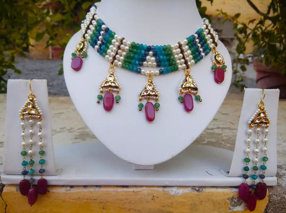 Handmade jewelry set  uploaded by business on 10/23/2023