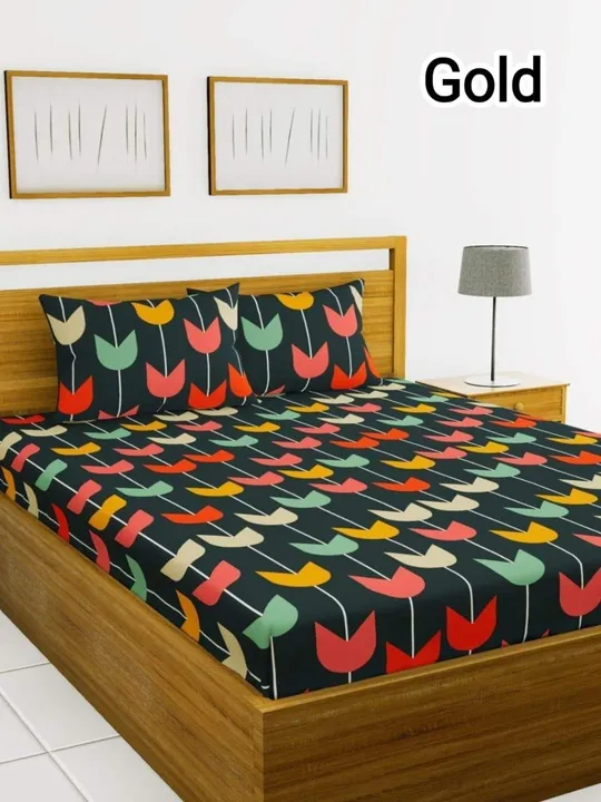 Elastic Fitted  Double Bedsheet with two  Pillow cover. And. Full Double bedsheet uploaded by business on 10/23/2023