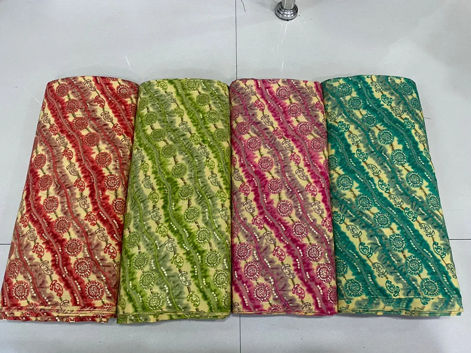 HEAVY REYON 12 KG FOIL PRINT FABRIC uploaded by Swastik creation on 10/24/2023