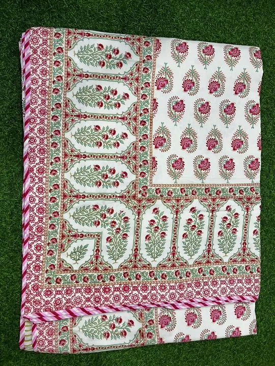 Post image *Dohar Newest Collection* 

*Dohar* 
 *Double bed* 
 *King size* 
 *Size 90"×108"* 
 *Cotton fabric* 
 *3 layer* 
 *Pure cotton fabric* 
 *Cozy and soft.* 
 *Design that gives you comfort.* 

 *Weight 1.400 kg* 



 *