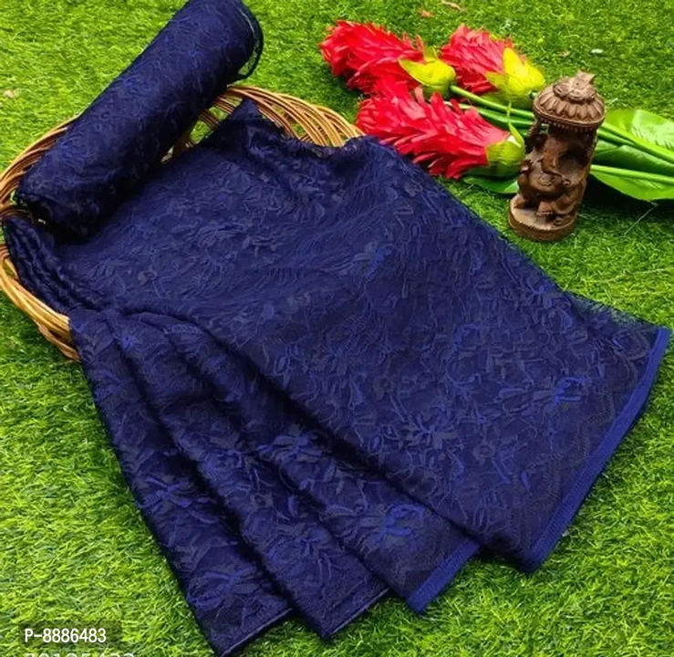 Classic Brasso Saree With Blouse Piece For Women uploaded by R M online shop  on 10/24/2023