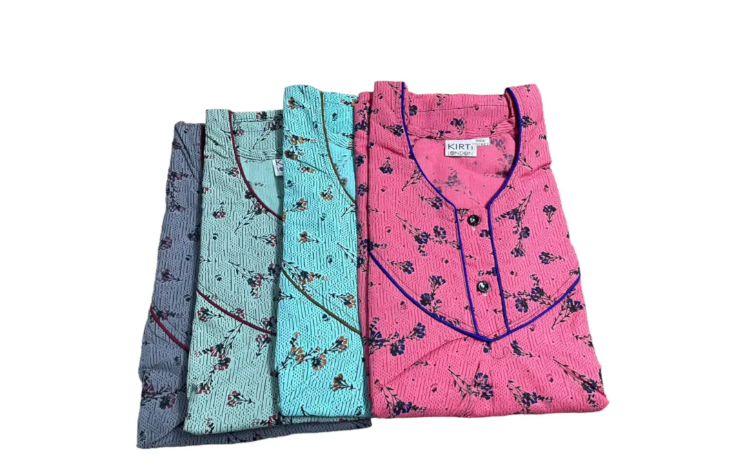 Women cotton mix nighty  uploaded by business on 10/24/2023