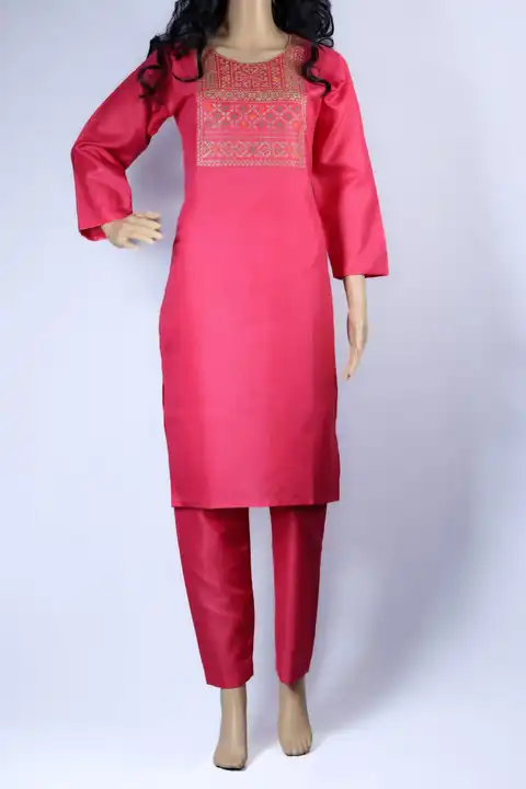 Embroidery cotton Kurti With Trouser  uploaded by The Indian Shop  on 10/24/2023