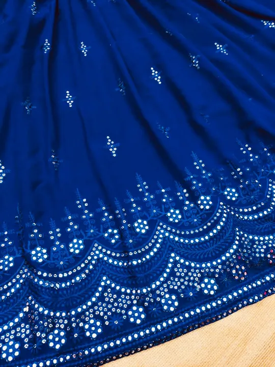 Blue embroidery anarkali gown uploaded by VINAYAK desinger  on 10/25/2023