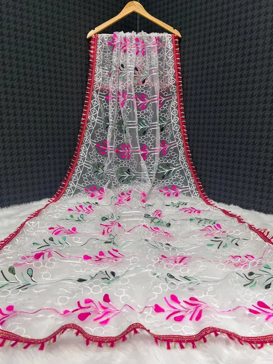 Post image Hey! Checkout my new product called
Net Embroidery multi colour women fancy dupatta .