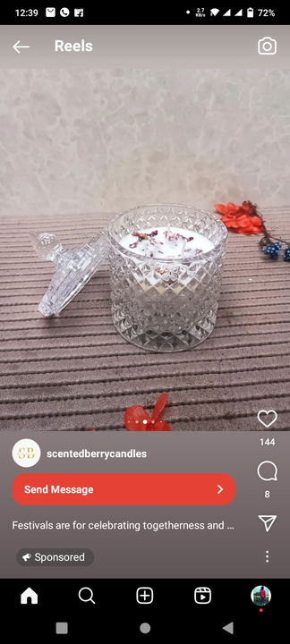 Decorative glass jar candle for Diwali  uploaded by business on 10/25/2023