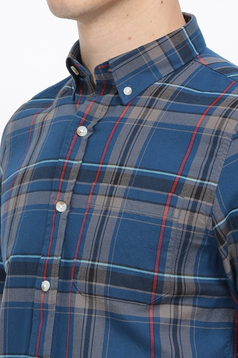 Blue check shirt full sleeve  uploaded by N.F EXPORTS on 10/25/2023