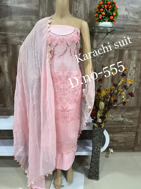 Karachi suit uploaded by Shah textile on 10/25/2023