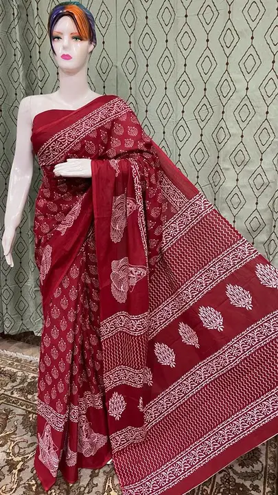 Cotton mulmul sarees  uploaded by The print house  on 10/25/2023