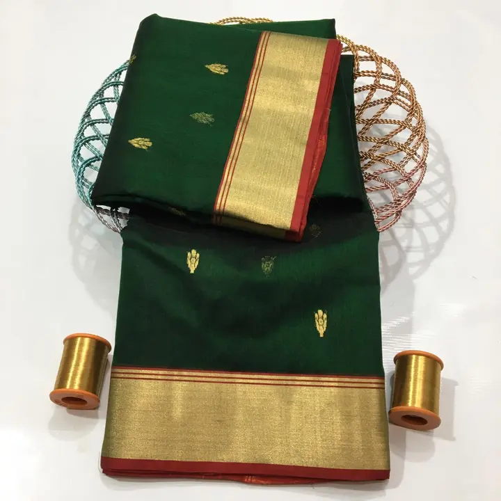 Pure handwoven traditional chanderi karan silk saree uploaded by business on 10/25/2023