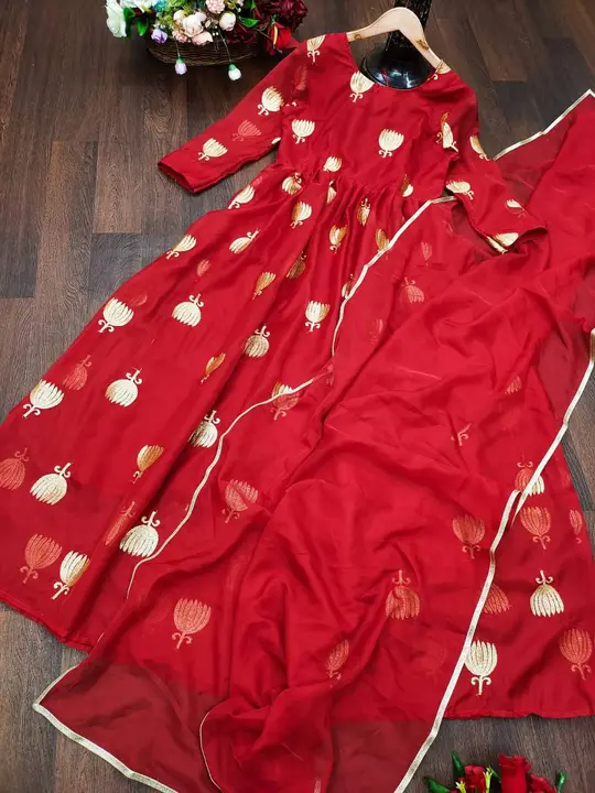 Anarkali gown with dupatta  uploaded by VINAYAK desinger  on 10/26/2023