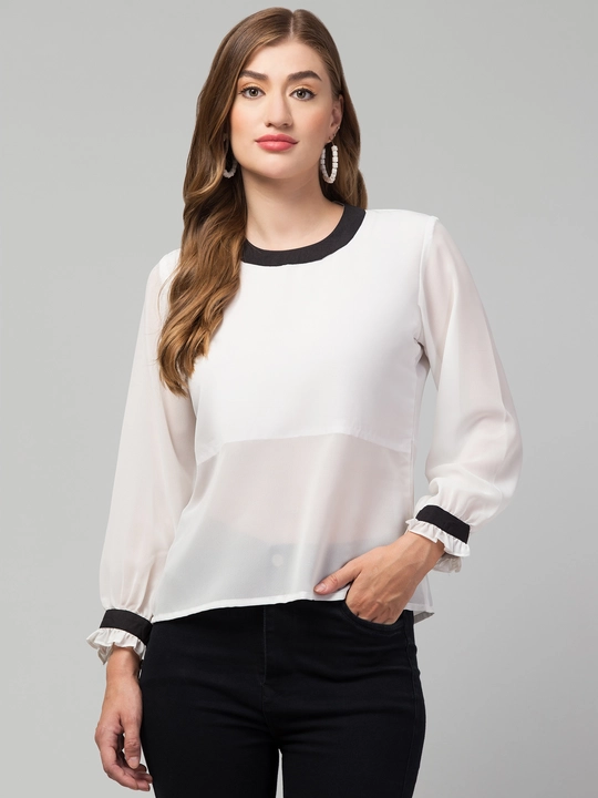 Georgette shirt top  uploaded by business on 10/26/2023