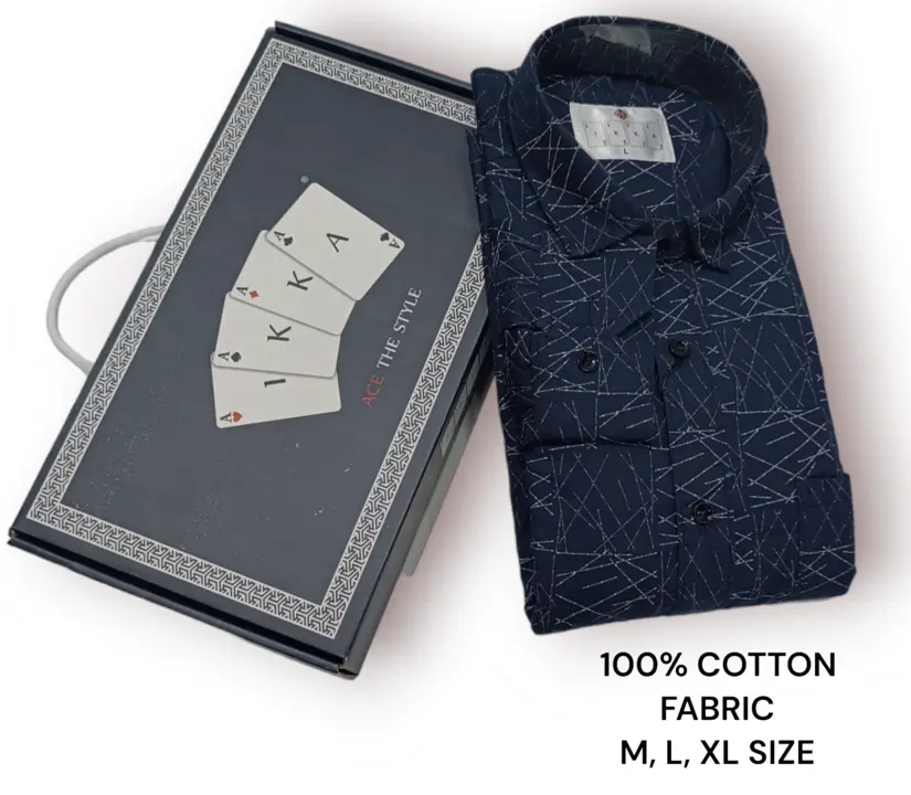 ♦️♣️1KKA♥️♠️ EXCLUSIVE 100% COTTON PRINTED BOX PACKING SHIRTS FOR MEN uploaded by Kushal Jeans, Indore on 10/26/2023