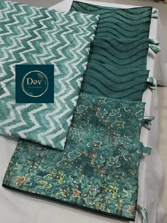 Post image 7987524979
🙏 *Dev online Brand* 💓

💞Soft Heavy Jamdani synthetic Sifforn Saree......

💞 Beautiful hand made tussel in all over saree pallu......🥻🥻🥻🥻

💞 Beautiful Finishing Heavy Silky floral Block Print in all over saree.🥻🥻🥻

💞 Beautiful Finishing *Viscose Dhaga* weaving Self *Lining* Work in all over saree Border.......🥻🥻

💞 Beautiful Finishing Soft Cotton Silk Fabric with Geometrical Zikzak leriya print in all over Blouse 👚👚👚

💞 Best 👌 Quality 👌....

💞Fast Booking.........

💞 Limited Stock............

💞******* *Rs*   975 fs *********

💞 Packing Date : *29/10/23* 

💞Booking Open............

💞Dev Brand with superb    
   Assured Quality 🙏.....

💞 Weight- *Under 1 Kg*